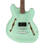 Fender Tom DeLonge Starcaster Satin Surf Green Electric Guitar