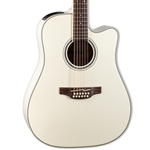 Takamine GD37CE12 12 String Dreadnought Acoustic Electric Guitar Pearl White