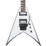 Jackson JS Series King V JS32 White with Black Bevels Electric Guitar