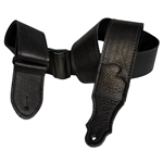 Franklin Deluxe 60 Leather 2" Strap w/Slider/Black Stitching Guitar Strap