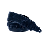 Franklin 3" Navy Blue Jackson Hole Leather/Contrast Stitch Guitar Strap