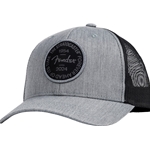 Fender Stratocaster 70th Anniversary Badge Hat, Gray Heather, One Size