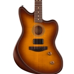 Fender Acoustasonic Standard Jazzmaster, Honey Burst Electric Guitar