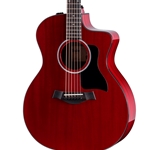Taylor 224ce Plus Special Edition, Trans Red Acoustic Electric Guitar