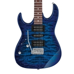 Ibanez GRX70QAL Left Handed Electric Guitar Transparent Blue Burst