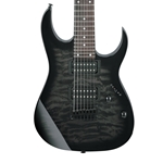 Ibanez GRG7221QA 7-String Electric Guitar Transparent Black Sunburst