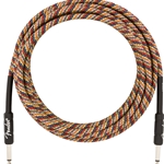 Fender Festival Instrument Cable, Straight/Straight, 18.6', Pure Hemp, Rainbow