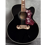 Epiphone SJ200 Black Acoustic Electric Guitar Preowned