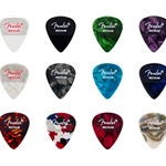Fender 351 Dotted Celluloid Picks, 12-Pack, Medium