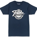 Fender World Wide Tee, Vintage Navy Large
