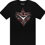 Fender Custom Shop Pinstripe T-Shirt, Black, L