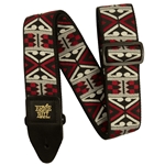 Ernie Ball Classic Jacquard Guitar Strap/Bass Strap Primal Red