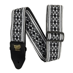 Ernie Ball Classic Jacquard Guitar Strap/Bass Strap Beatnik Black