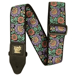 Ernie Ball Classic Jacquard Guitar Strap/Bass Strap Evening Bloom