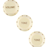 Fender Stratocaster Soft Touch Knobs Aged White