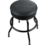 Fender Embossed Black Logo Barstool, Black/Black, 24"