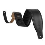 Levy's M26PD Amped Leather Series Guitar Strap Black