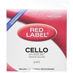 Super Sensitive SS6105 Red Label Cello Strings 3/4