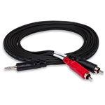Hosa CMR-210 3.5 mm TRS to Dual RCA 10' Cable
