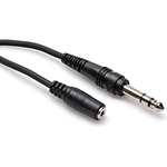 Hosa 10' 3.5 mm TRS to 1/4 in TRS Headphone extension cable