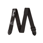 Fender 2" Black Poly Strap w/ White Fender Logo