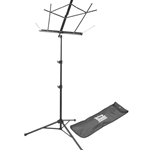 On Stage SM7222BB Tripod Base Sheet Music Stand With Bag Black