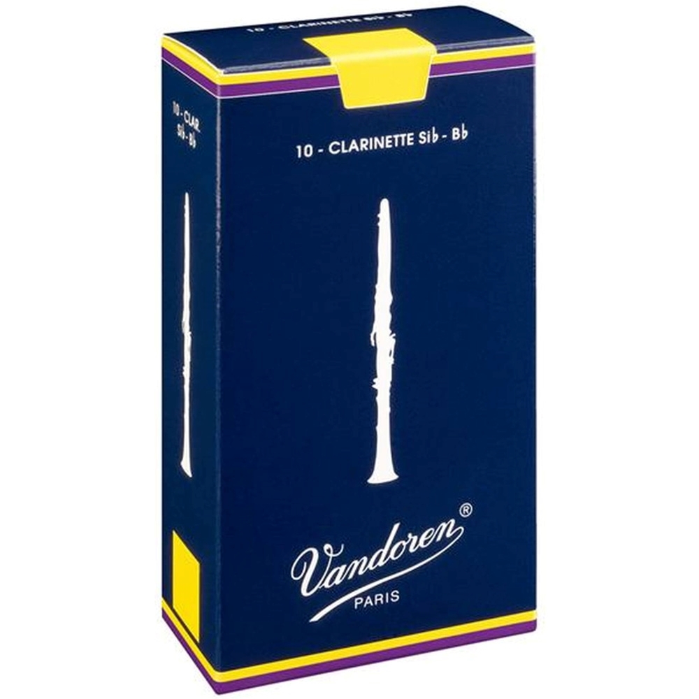Vandoren 3 1/2 Traditional Bb Clarinet Reeds Box of 10