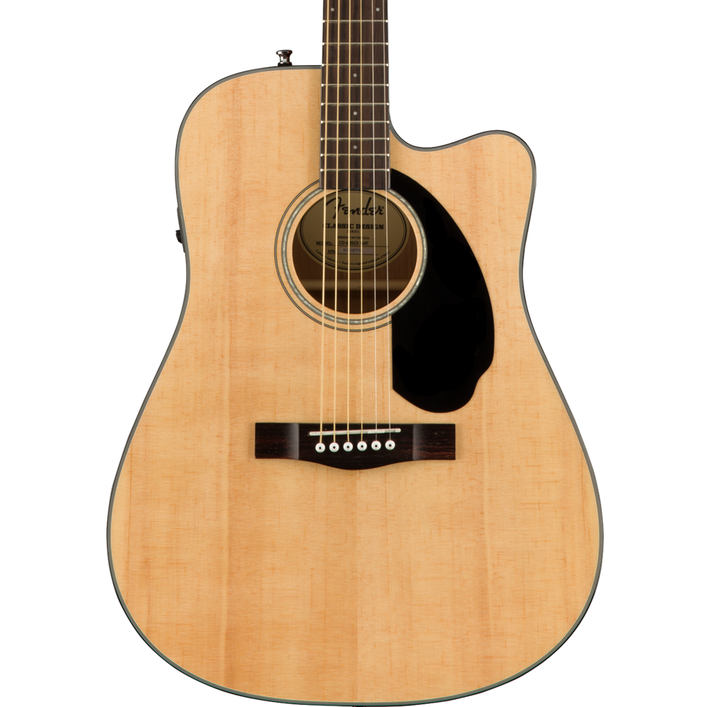 Fender CD-60SCE Dreadnought Natural Acoustic Electric Guitar