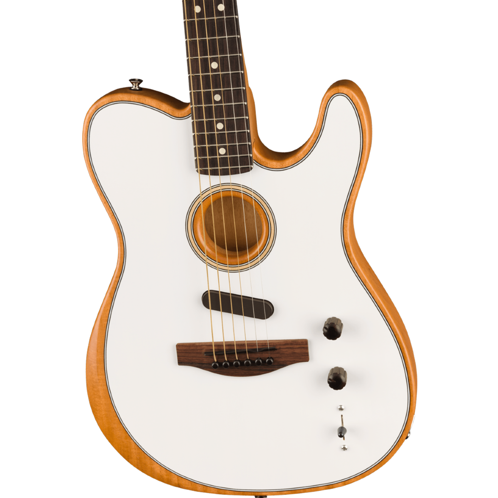Fender Acoustasonic Player Telecaster Arctic White Electric Guitar