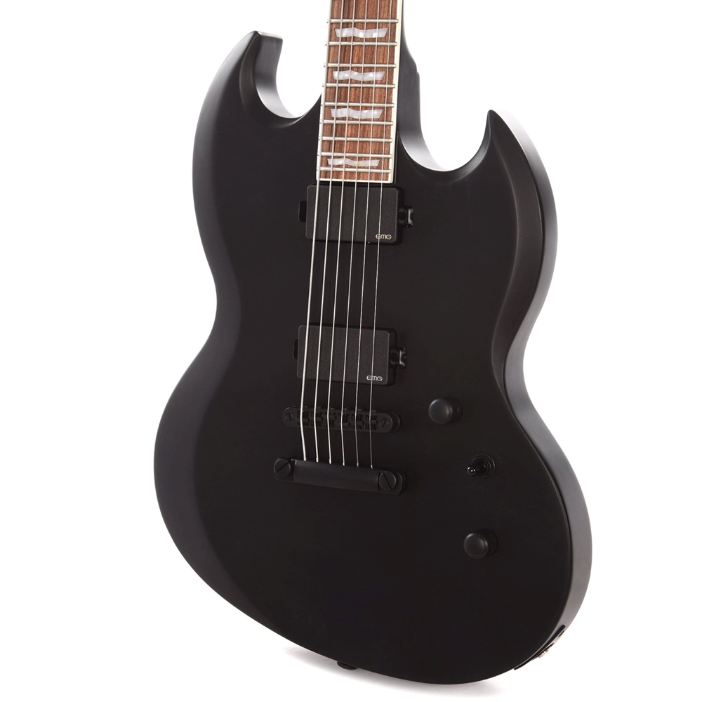 ESP LTD Viper-400 Baritone Black Satin Electric Guitar