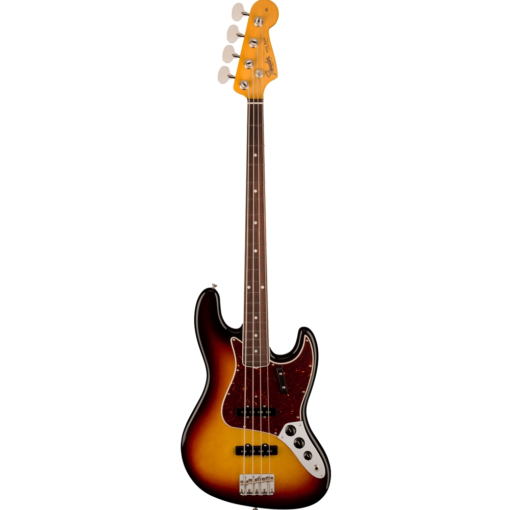 Fender American Vintage II 1966 Jazz Bass, Rosewood Fingerboard, 3-Color  Sunburst Electric Bass Guitar