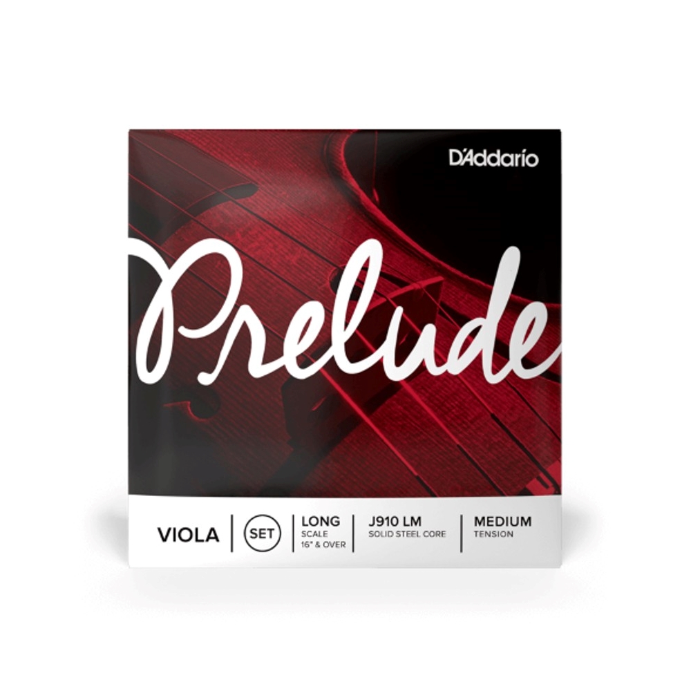 D'Addario Prelude Viola String Set, Long Scale, Medium Tension