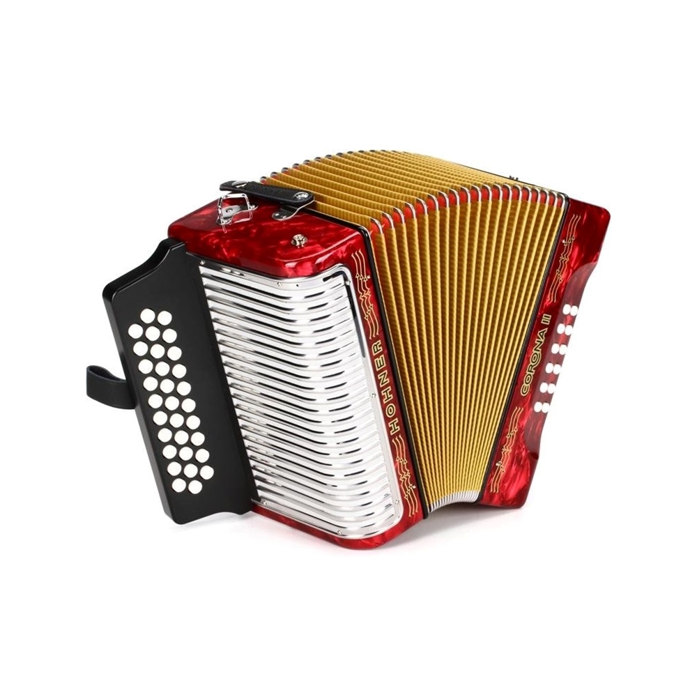 Hohner Corona II GCF Accordion Red