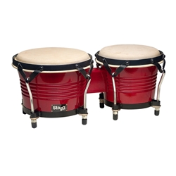 Stagg Latin Wood Bongos Wild Cherry