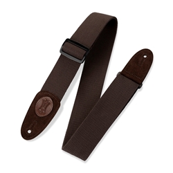 Levy’s 2″ Signature Brown Cotton Guitar Strap