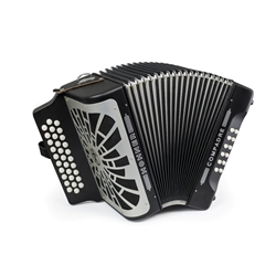 Hohner Compadre GCF Accordion Black with Gig Bag