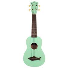 Makalah Surf Green Soprano Shark Ukulele