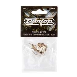 Dunlop Nickel Silver Fingerpicks and Thumbpick 5 Pack .020