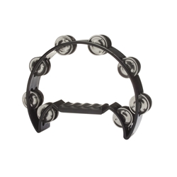 Stagg Cutaway Plastic Tambourine With 16 Jingles Black