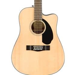 Fender CD60SCE Dreadnought 12- string Acoustic Electric Guitar Natural