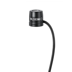Shure WL183M Low-profile Omnidirectional Lavalier Microphone Black