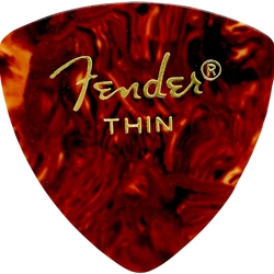 Fender Classic Celluloid Picks 346 Shape, Shell, Thin 12 Pack