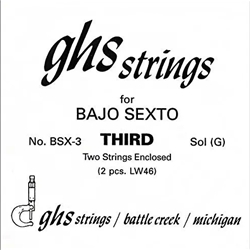 GHS Bajo Sexto 3rd Pair Strings