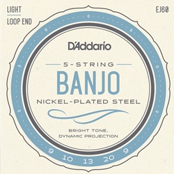 D'Addario EJ60 Nickel Wound 5-string Banjo Strings Set Regular