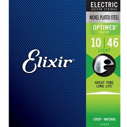 Elixir 19052 Optiweb  Electric Guitar Strings Light 10-46