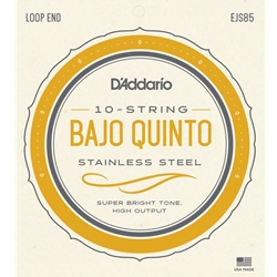 D'Addario EJS85 Bajo Quinto Stainless Steel