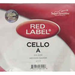 Red Label Cello A Single String 3/4 Medium