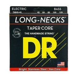 DR TMH5-45 Tapered Stainless Steel Electric Bass Guitar Strings 45-125