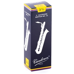 Vandoren 3.5 Traditional Baritone Saxophone Reed Each