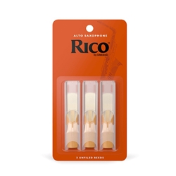 Rico by D'Addario Alto Saxophone Reeds, Strength 3.0, 3-pack